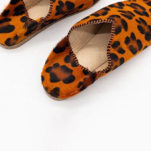 Babouche Femme Leopard Chic